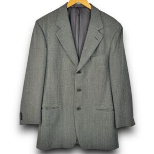 Vintage Ermenegildo Zegna Soft Blazer 3 Button Sport Coat Jacket Wool Blend 41R